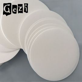 China 180m m química redonda del papel de filtro de 300 * de 300m m, papel de filtro de la celulosa en embudo proveedor