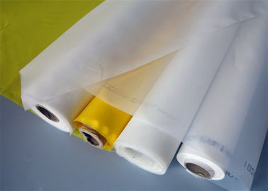 China Malla de la impresión de la pantalla del poliéster de la armadura llana, malla amarilla blanca de la tela de la pantalla proveedor
