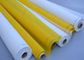 Color blanco/del amarillo del monofilamento del poliéster del 100% de la pantalla de la malla material de la impresión proveedor