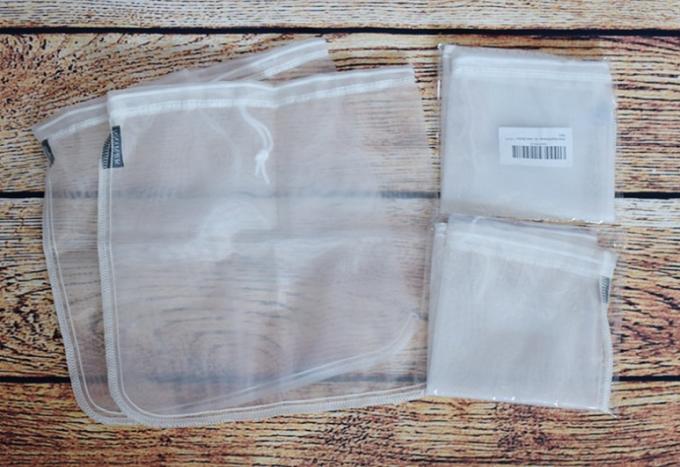 Categoría alimenticia bolsos de filtro reutilizables de café de filtro de 120 micrones del bolso de la leche de nylon de la nuez