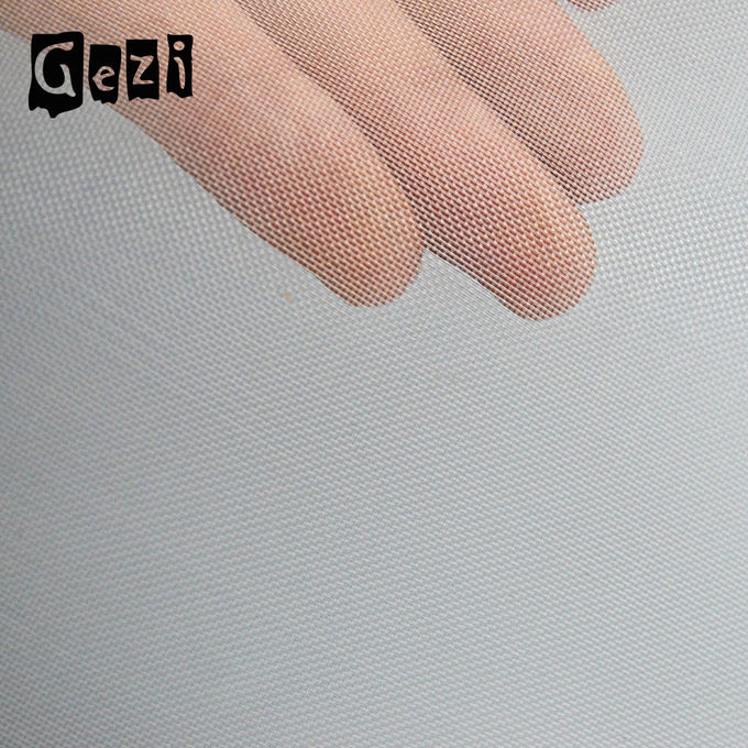 Malla flexible de la impresión del poliéster de la armadura llana para la longitud de encargo de la anchura de la camiseta