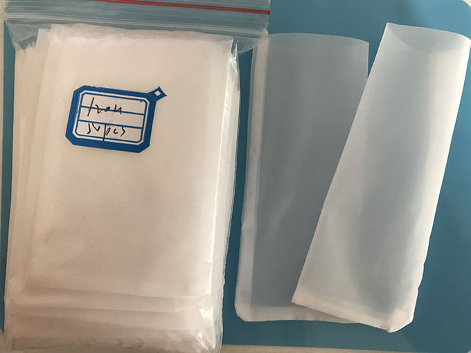 Tamaño de nylon puro de la pulgada del micrón 2*4 del bolso de filtro de la resina de la pantalla de malla del 100% 25