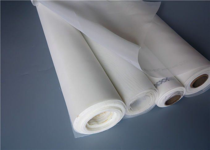 Blanco de nylon de la tela de malla del filtro del monofilamento a prueba de ácido 115 anchuras del cm para filtrar